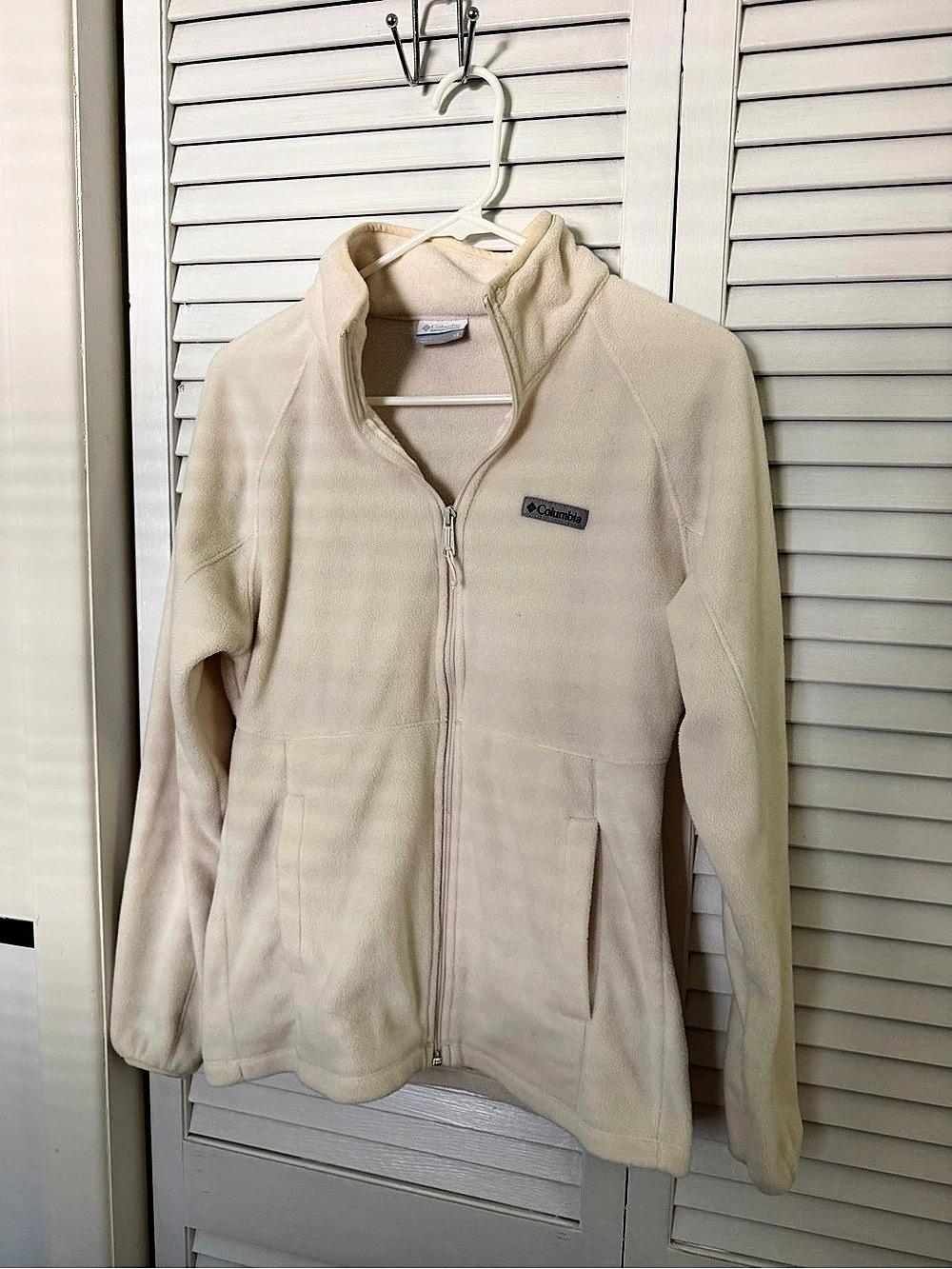 Columbia Full Zip Fleece Jacket Cream XS